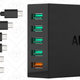 Aukey 5-Port USB Charger, $15 with code 5PORTCHB | 5-Port USB Charger with QC 2.0, $19 with code 5PORTQCA | 6-Pack MicroUSB Cables, $10 with code 6CABLE66
